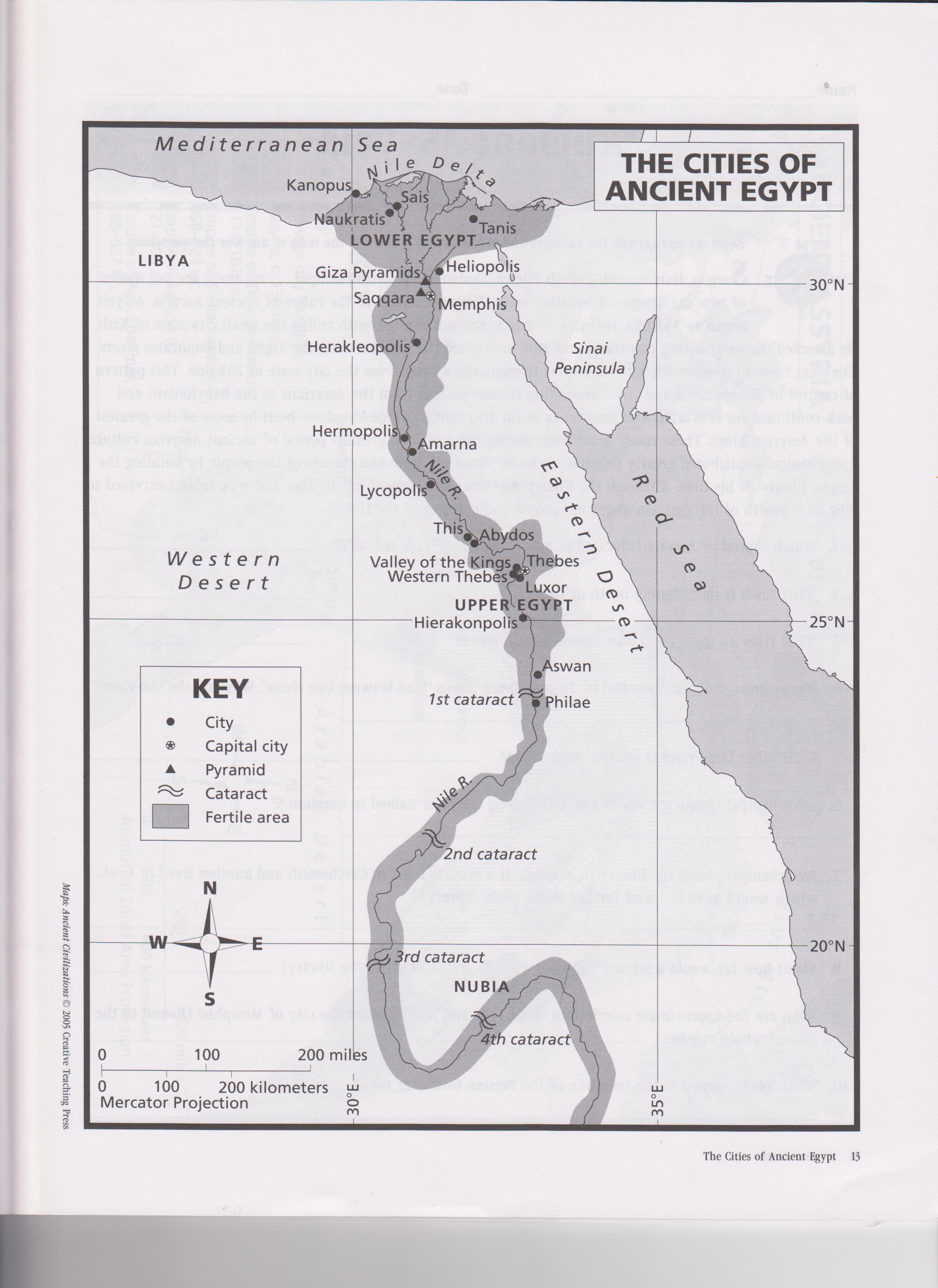 Egypt Map 001 
